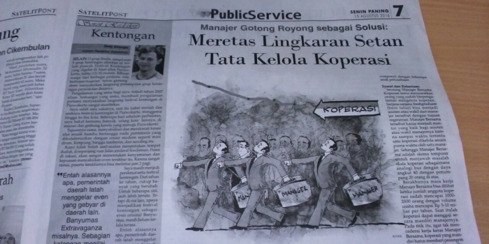 Manajer Gotong Royong sebagai Solusi