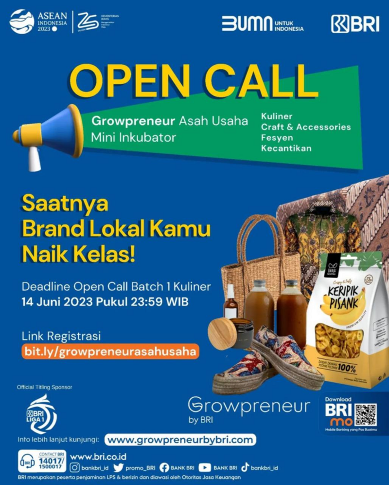 Growpreneur Asah Usaha Mini Inkubator, Pelatihan Usaha Gratis Untuk UMKM