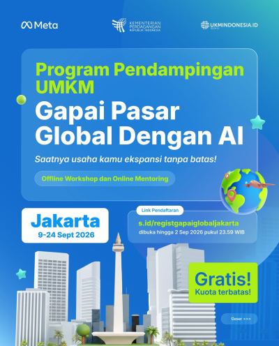Program Pendampingan UMKM Gapai Pasar Global dengan AI Resmi Dibuka untuk UMKM Jakarta