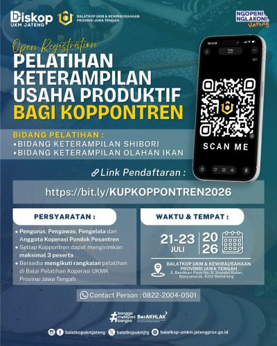Pelatihan Gratis Shibori dan Olahan Ikan untuk Koperasi Pondok Pesantren Jawa Tengah