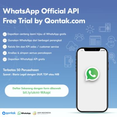 PROGRAM UJI COBA GRATIS WHATSAPP BUSINESS API UNTUK 50 UKM TERPILIH