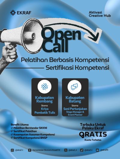 Kemenekraf Buka Pelatihan Batik Tulis dan Event Planner Gratis 2026, Ada Asesmen BNSP
