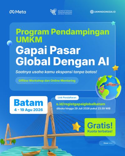 Program Pendampingan UMKM Gapai Pasar Global dengan AI Resmi Dibuka untuk UMKM Batam