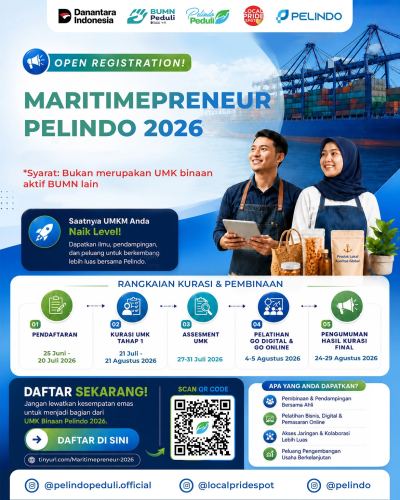 Pendaftaran Maritimepreneur Pelindo 2026 Resmi Dibuka untuk UMK Seluruh Indonesia